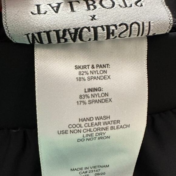 Miraclesuit X Talbots Skirt Swim Bottom Women's 6 Black Light Control Stretch - Picture 4 of 6